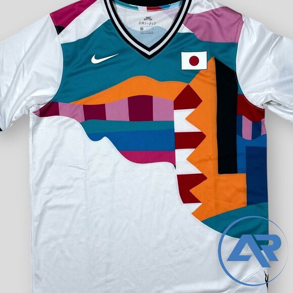 Nike SB x Parra Japan Federation Kit Jersey Olympics Men's Size CU0011-100 White - Picture 5 of 7